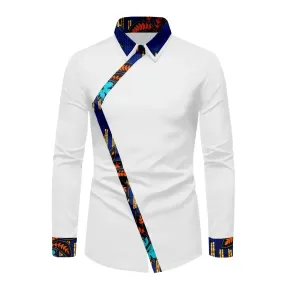 Chemise Africaine Homme Manche Longue Blanc