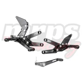 Commandes reculées Bonamici Racing Triumph Street Triple 675 / R / RX 2013-16 (standard+inversées)