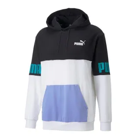 Sweat à capuche Noir/Blanc/Mauve Homme Puma Power Colorblock